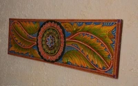 BK Exports Wooden  Hand Painted Wall Decor & Hanging For Home - Wooden, Pack of1